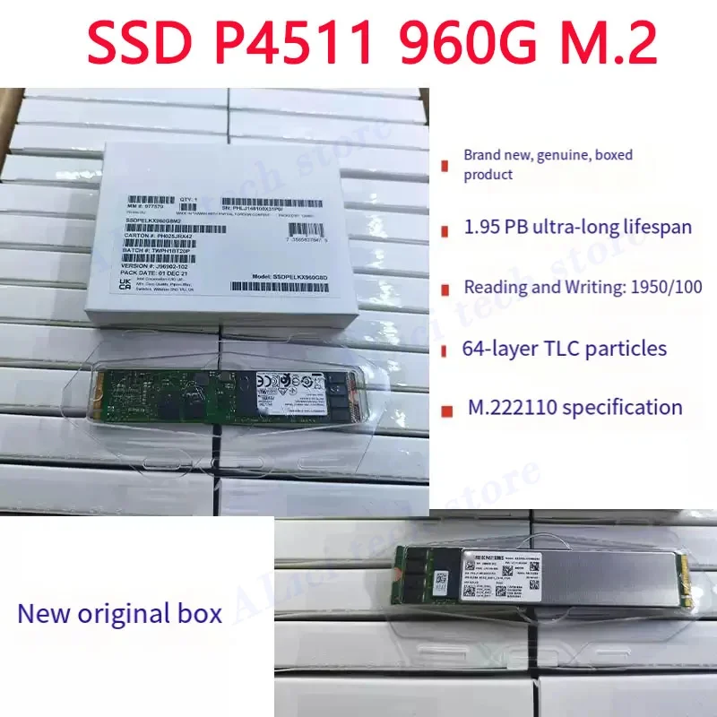 FOR Intel P4511 960G brand-new boxed NVME 22110M.2 enterprise-level solid-state drive SSD