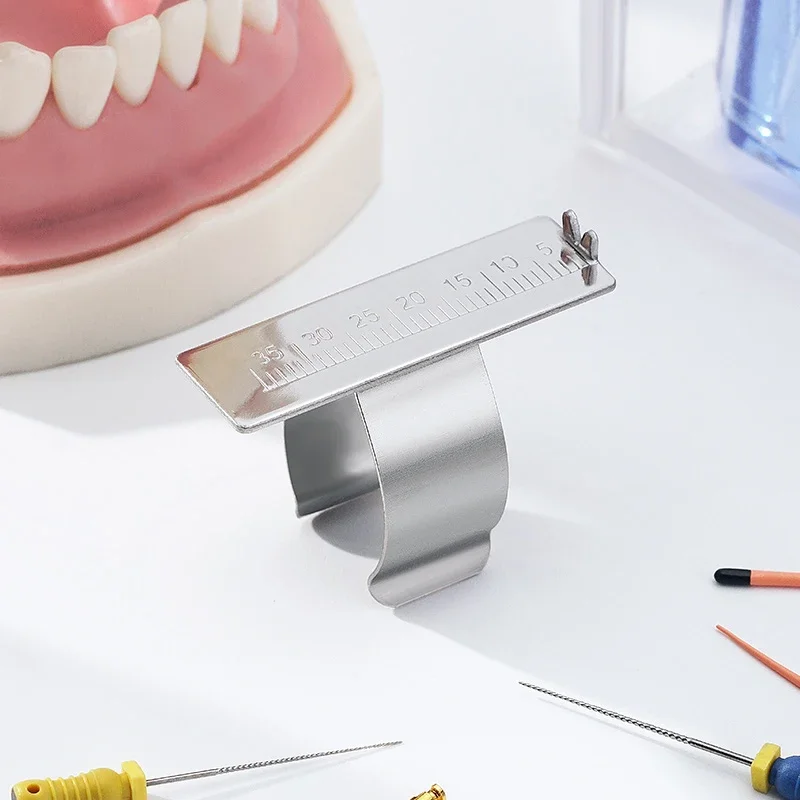 ทันตกรรม Endo บล็อกเอ็นโดดอนต์ไม้บรรทัด Root Canal ไฟล์ผู้ถือมินิวัดบล็อกทันตกรรมเครื่องมือ