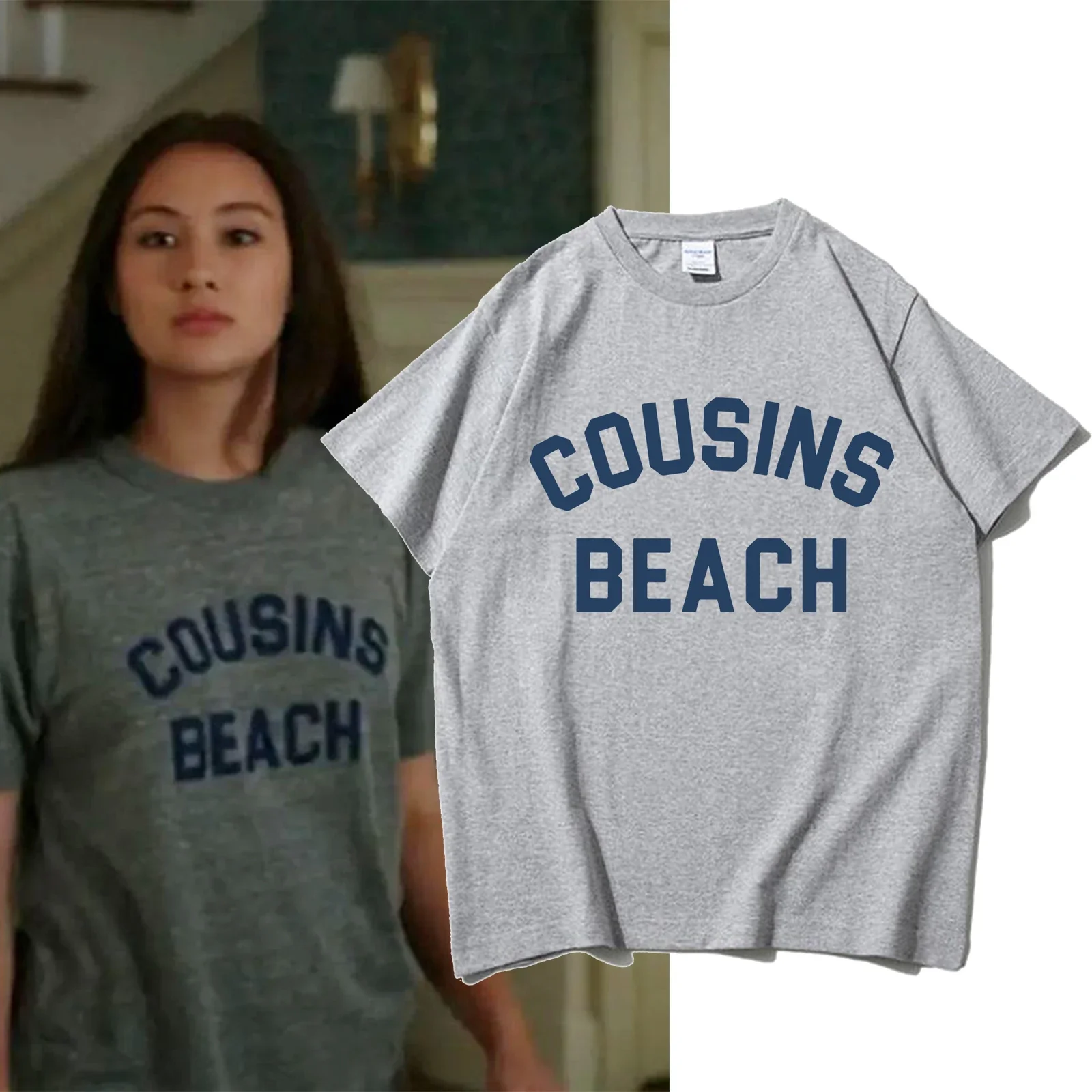 Camiseta The Summer I Turned Pretty - Cousins Beach para mujer, ropa informal con manga Harajuku, camisetas de calle, ropa estética