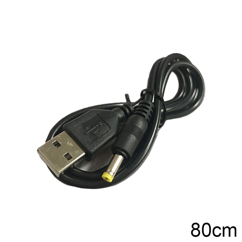 Cavo di ricarica USB da 80 cm 5 V 1 A Cavo di ricarica per PSP 1000 2000 3000 Cavo di ricarica USB con spina 4.0x1.7mm