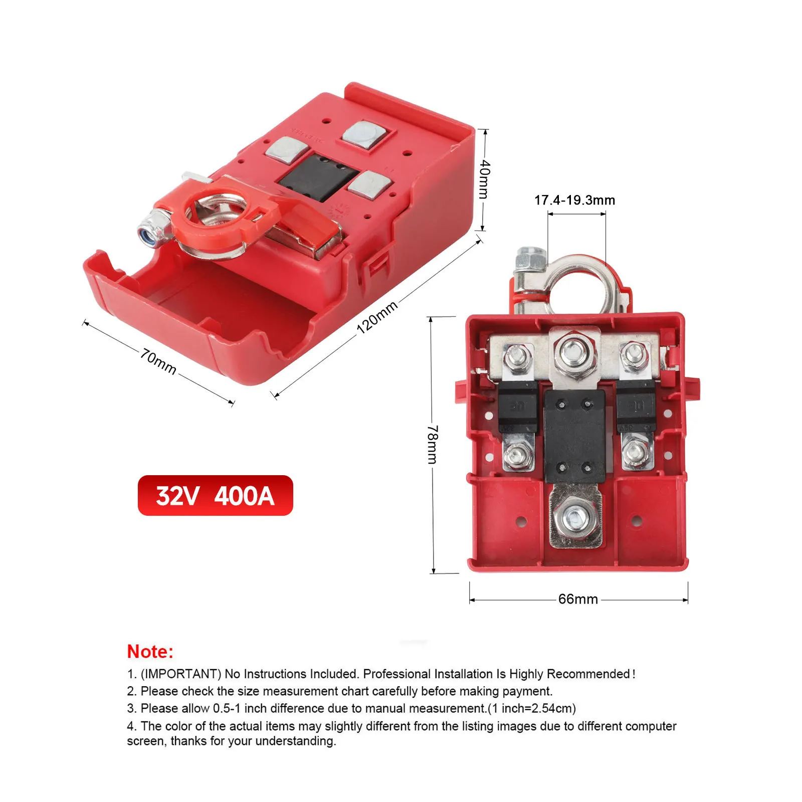 ラジコンカー用のクイックリリースバッテリー,溶融,配信端末,クランプコネクタ,32v,400a