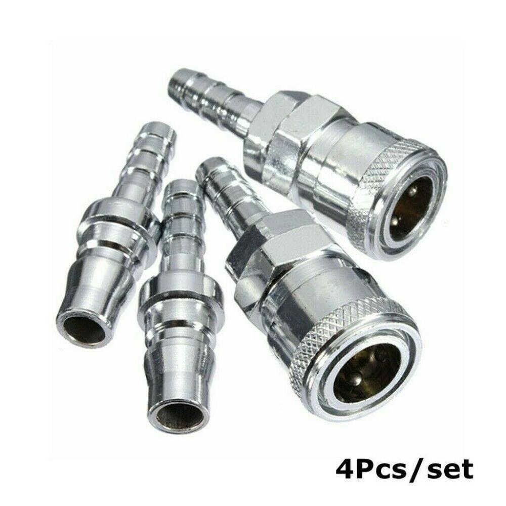 4Pcs Quick Release 8mm Gas Hose Copper Nozzle Connector Set For Motorhome Caravan