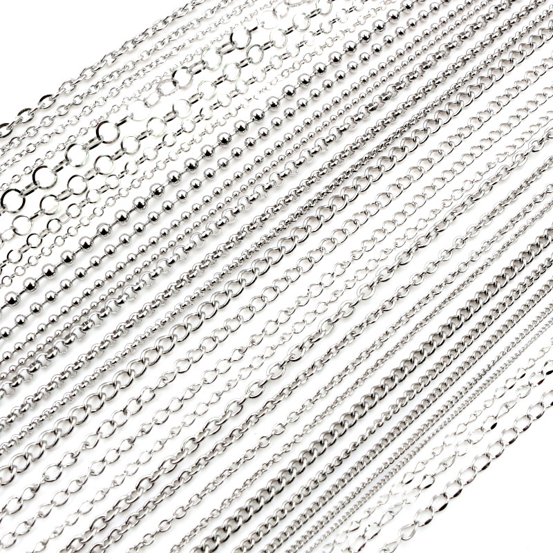 5 Mét/lô Không Bao Giờ Phai Màu Inox Đa Phong Cách Vòng Cổ Dây Chuyền Cho DIY Trang Sức Làm Cho Những Phát Hiện Phụ Kiện Handmade