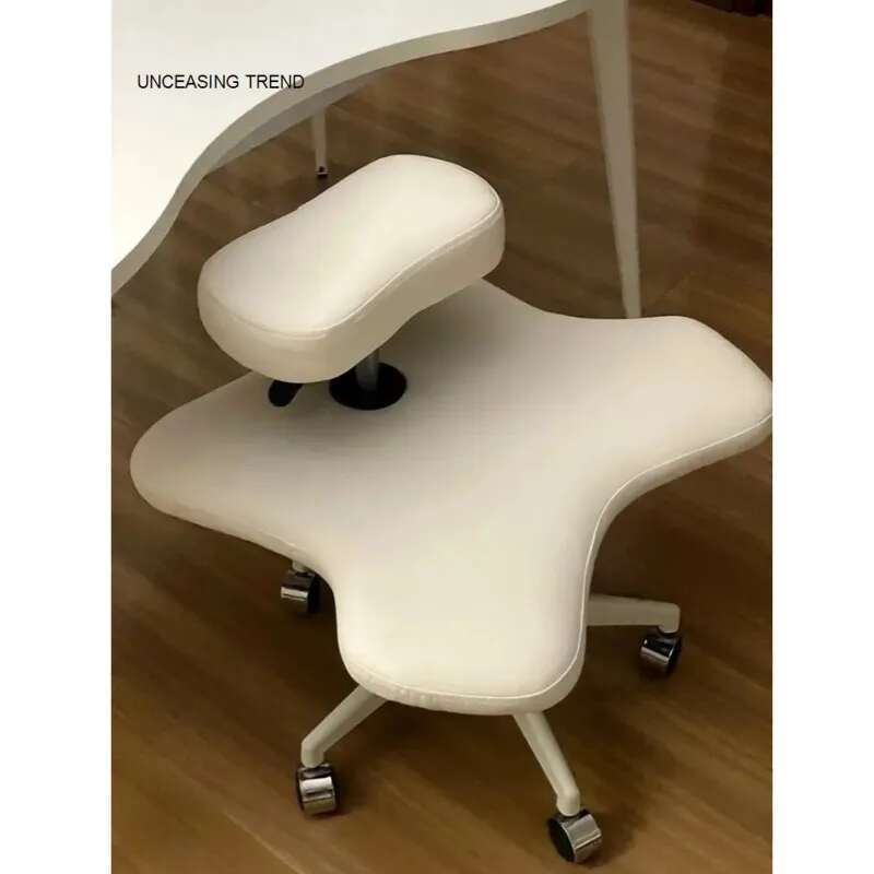 Silla de oficina para patas cruzadas, taburete para sentarse, muebles de oficina, postura ergonómica para arrodillarse, asiento con cojín grueso