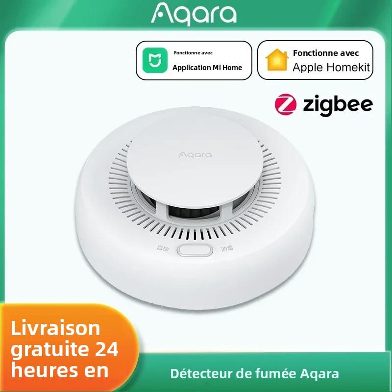 Aqara nouvelle détecteur de fumée intelligent Zigbee 3.0 détecteur de fumée Protection incendie alarme de sécurité à domicile alarme sonore et lumineuse avec Homekit Mi Home