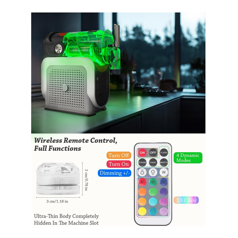 Module d'éclairage en forme de Capsule pour accessoire de Machine à Slushie Ninja Slushi FS301/FS300