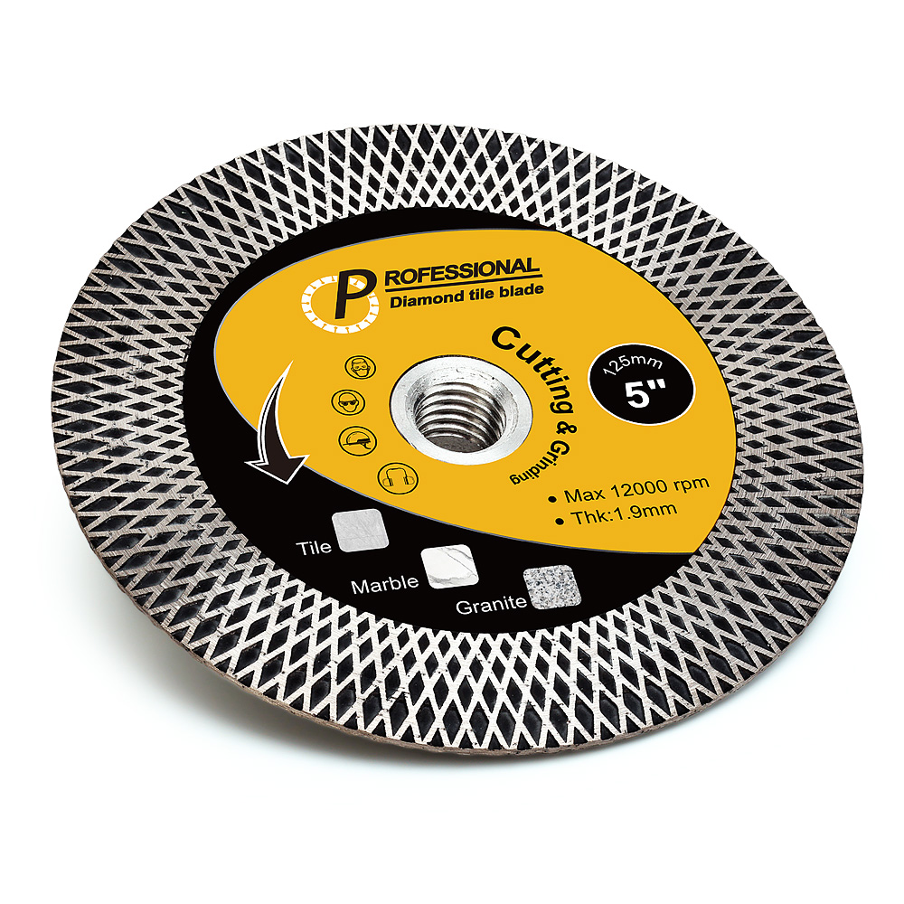 115mm-125mm 슈퍼 타일 블레이드 터보 도자기 다이아몬드 디스크 절단 및 세라믹 도자기 타일 화강암 Marbe 연삭