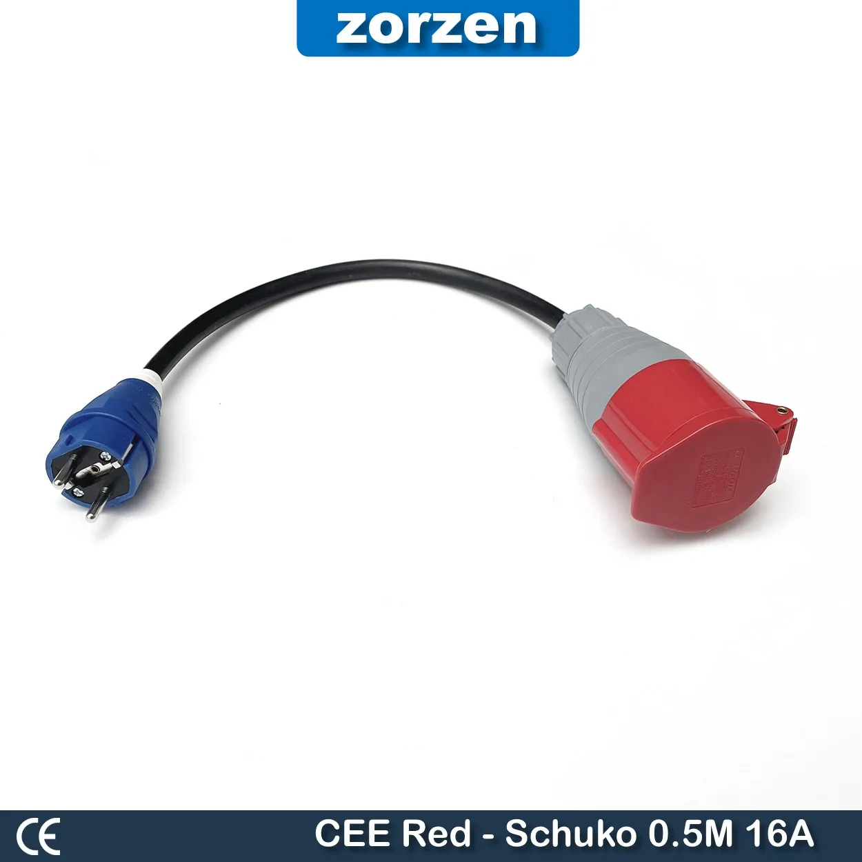 CEE プラグ - Schuko 16A アダプター キャンプ キャラバン オンサイト発電機に最適