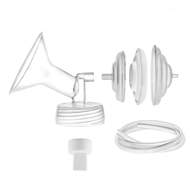 Válvula de pico de pato compatible con extractor de leche eléctrico, piezas de bomba/accesorios para extractor de leche (juego de 6 piezas)