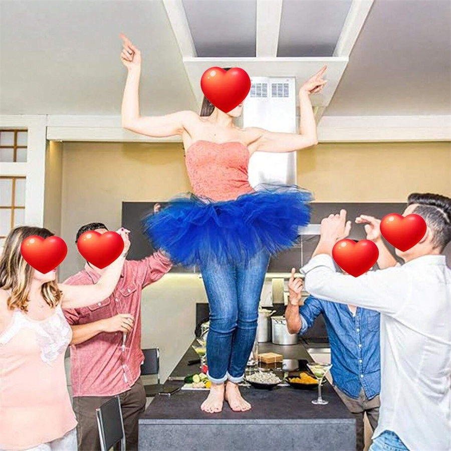 Gonna tutù in tulle a 5 strati da 1 pezzo, adatta sia per uomini che per donne, ideale per spettacoli di danza, feste, competizioni e compleanni
