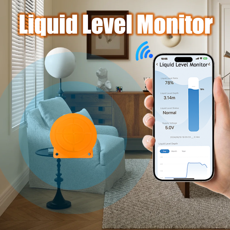 ME201W Smartlife Tuya App Ultrasound Check Water Usage Meter Wifi Remote Digital Water Controller Water Tank Sensor