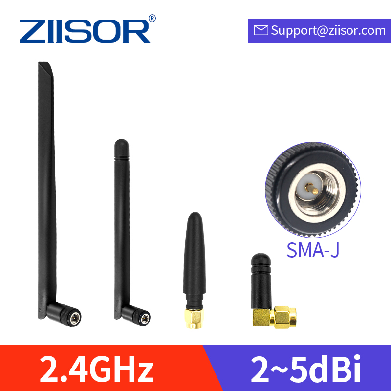 ZIISOR 10 Stück 2,4 GHz Router-Antenne Wifi 2,4 GHz Omni-Modem-Antenne SMA-Stecker für DTU-Modul-Repeater-Antenne