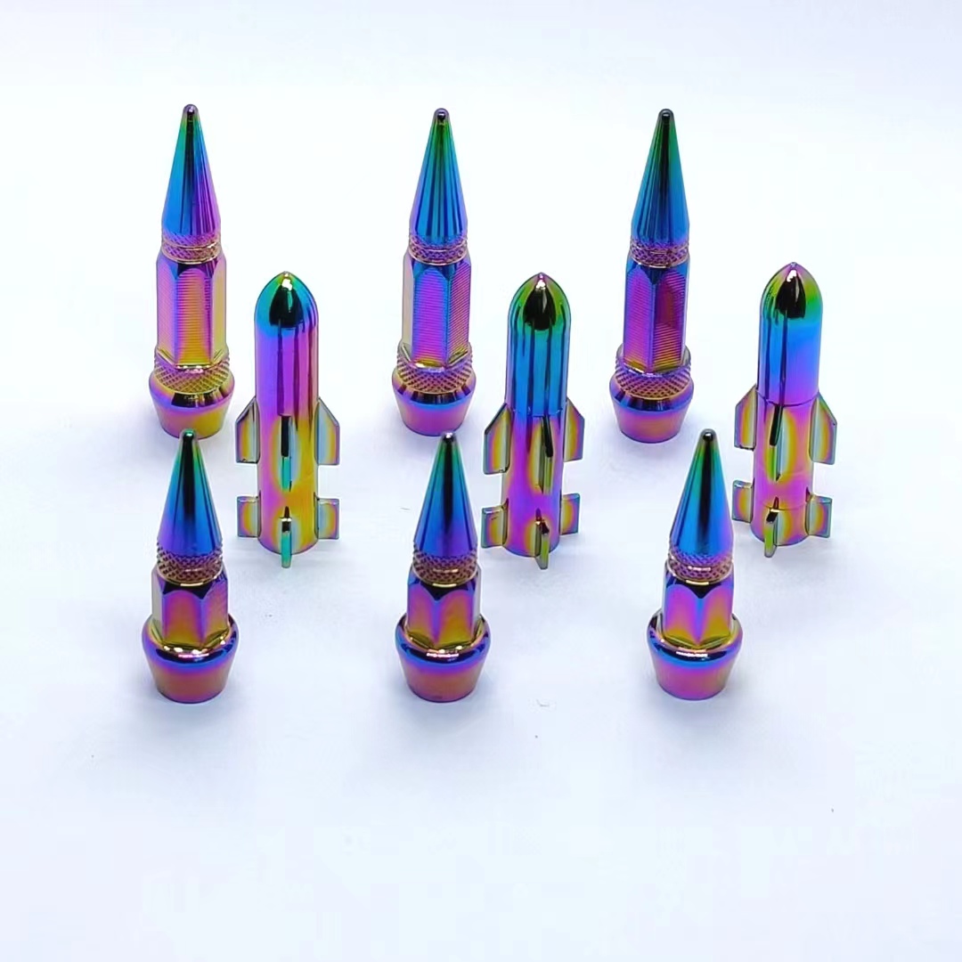 4 個アルミまたはプラスチック車オートバイバイクトラックホイールタイヤバルブ防塵バルブキャップカバーリムバルブステムキャップ Tornasol 色