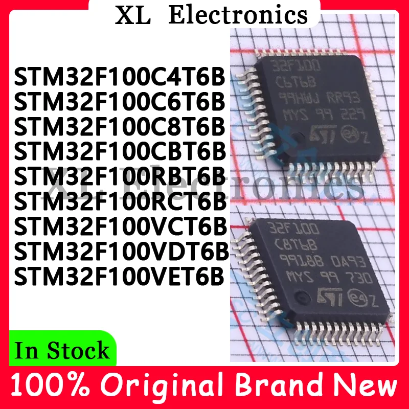STM32F100C4T6B STM32F100C6T6B STM32F100C8T6B STM32F100CBT6B STM32F100RBT6B STM32F100RCT6B STM32F100VCT6B New Original