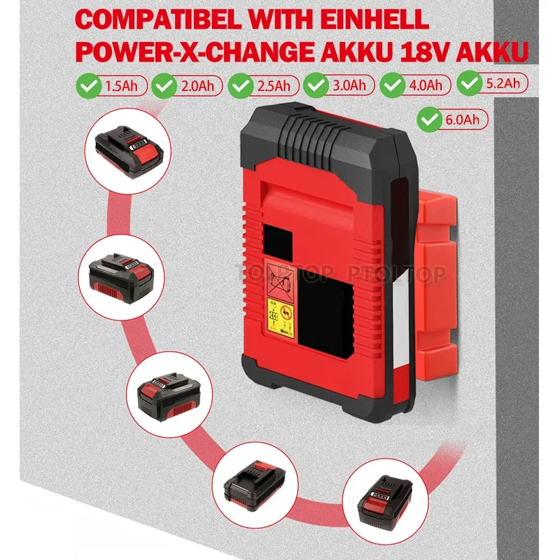 Портативный кронштейн для основания аккумулятора для Einhell Power X-Change, настенный держатель для аккумулятора, кронштейн для хранения аккумулятора, аксессуары
