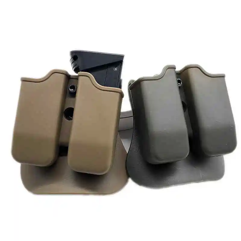 Portarrollos doble Universal 9mm.40 Mag funda para Glock 17 Beretta M9 M92 USP Paddle Magazine bolsa