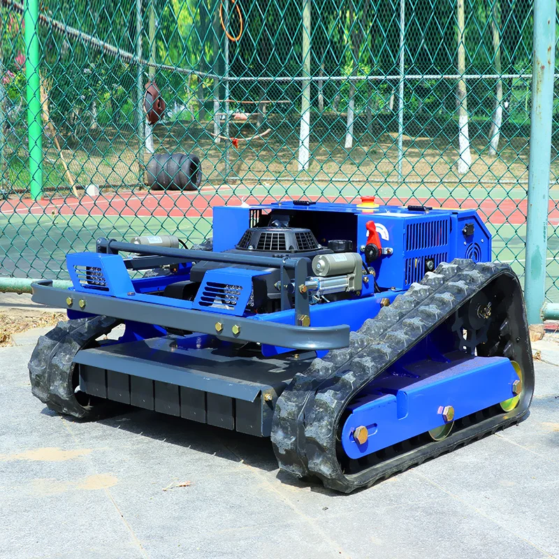 Aangepaste afstandsbediening Crawler Mini Tractor Grasmaaier Goedkope Robot Afstandsbediening Smart Zero Turn Robot Benzine Grasmaaier