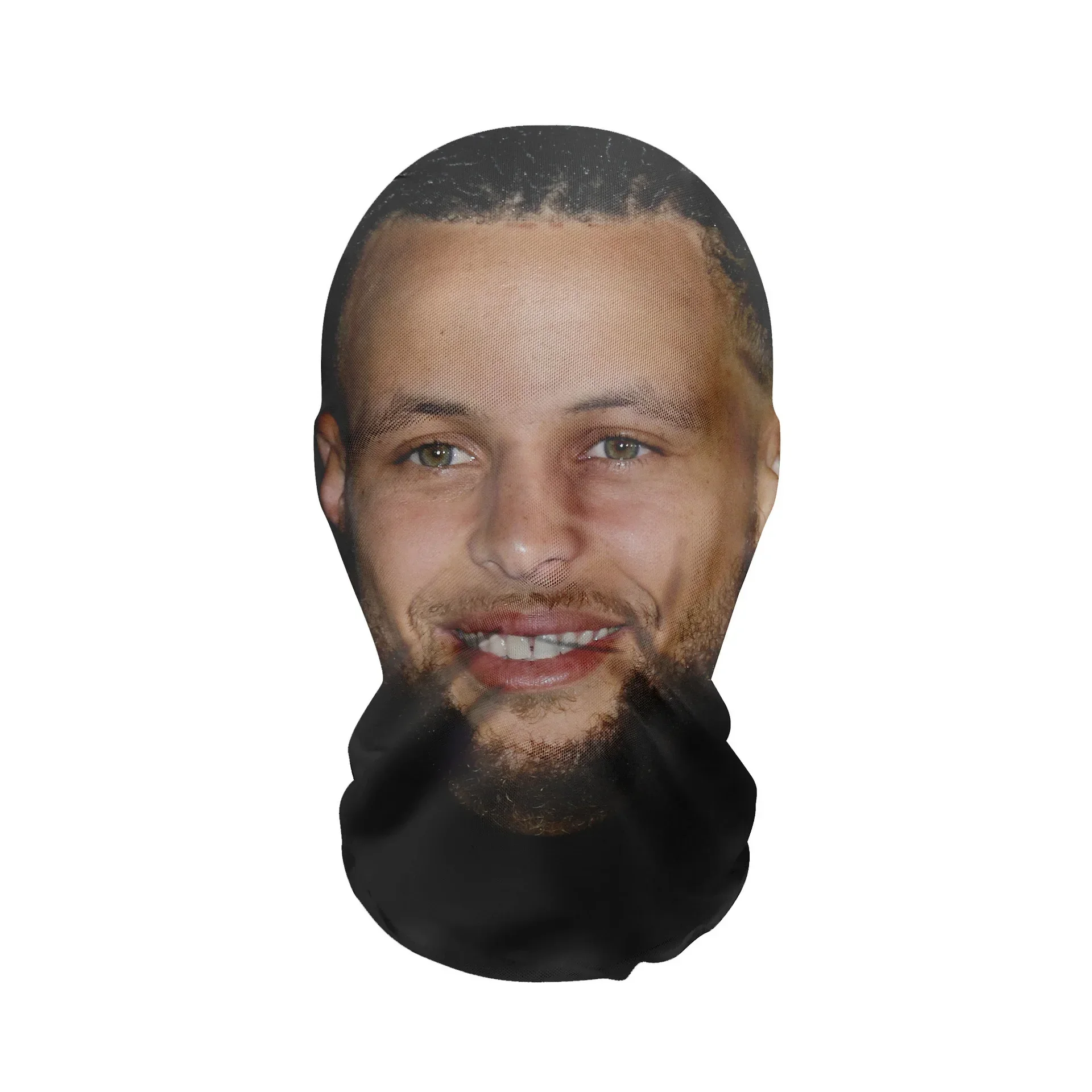 Creative 3D Printed Full Face Mask Head Fit Elastic See-Through Mask for Men Women Idea For Anti-Facial Recognition Party