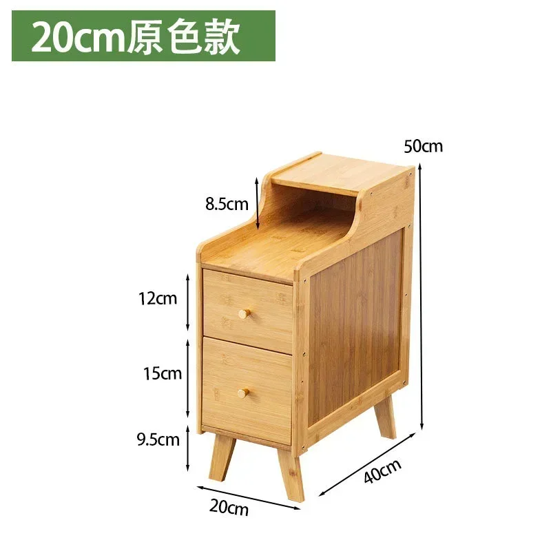 Mesa de chá de cabeceira de bambu armário de armazenamento lateral criativo perfeito para o conforto do quarto sala de estar móveis elegantes