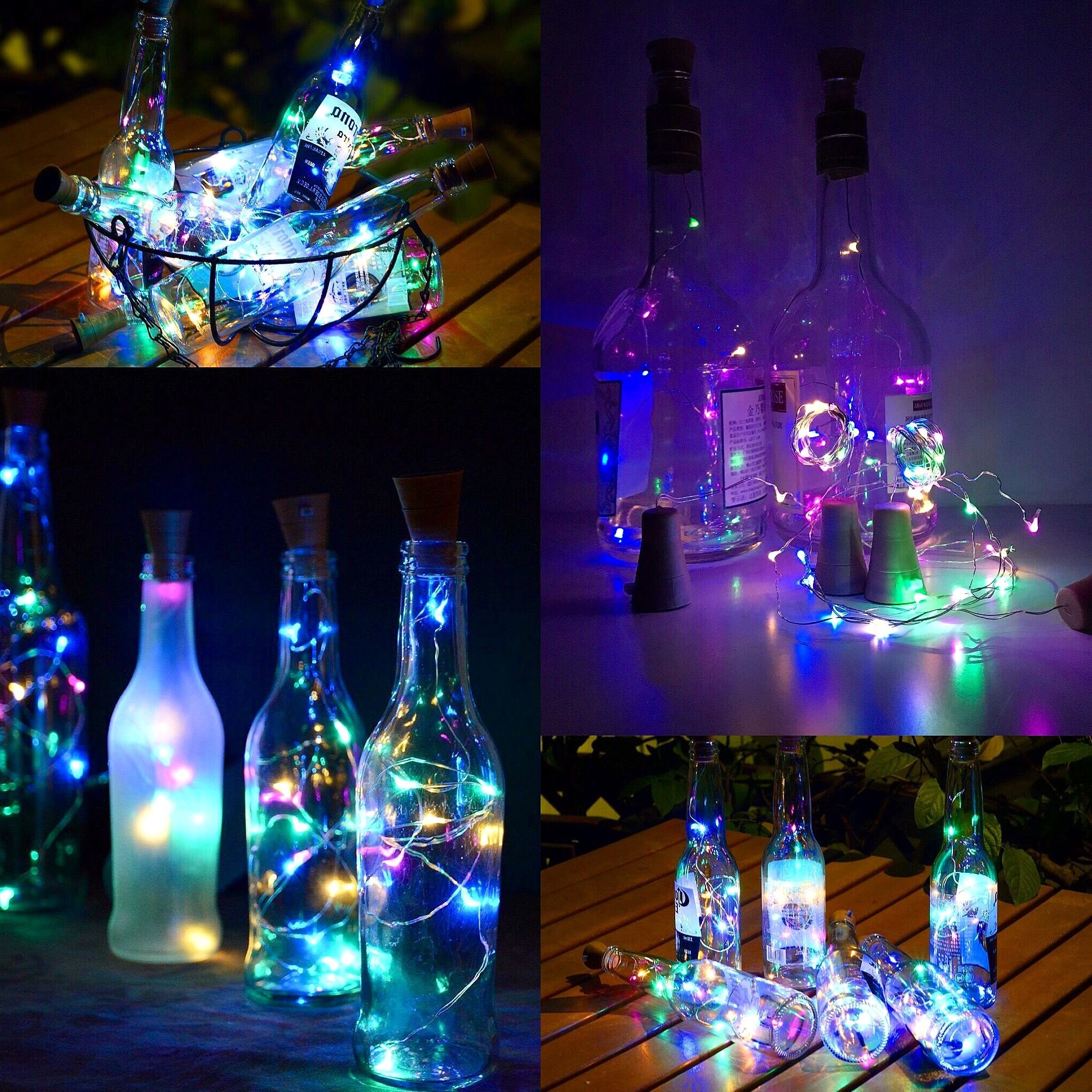 LED Solar Powered Bottle Stopper Light String Outdoor Waterproof Solar Garland Lights For Home Room Garden Wedding Party Decora