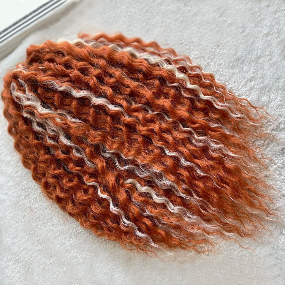 Ariel Curl Haar Synthetische Wasser Welle Twist Häkeln Haar Afro Locken Häkeln Zöpfe Ombre Rosa Flechten Haar Verlängerung Für Frauen