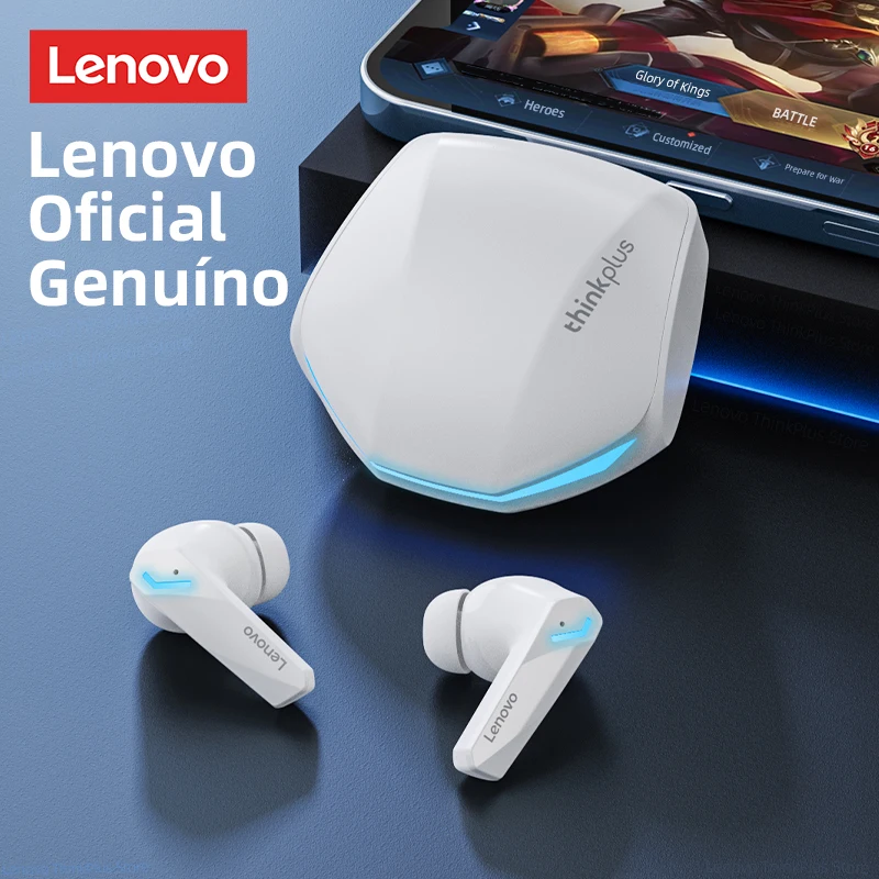 Original lenovo gm2 pro 5.3 fone de ouvido bluetooth sem fio fones baixa latência chamada hd modo duplo gaming headset com microfone