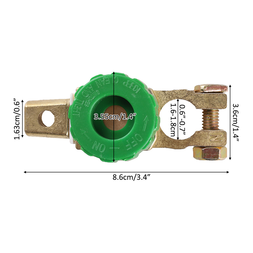 Carro Bateria Terminal Link Switch, Liga de Zinco, Quick Cut-off, Protetor de Desconexão, 17mm, RV, Power-off Switch, Acessórios Do Carro