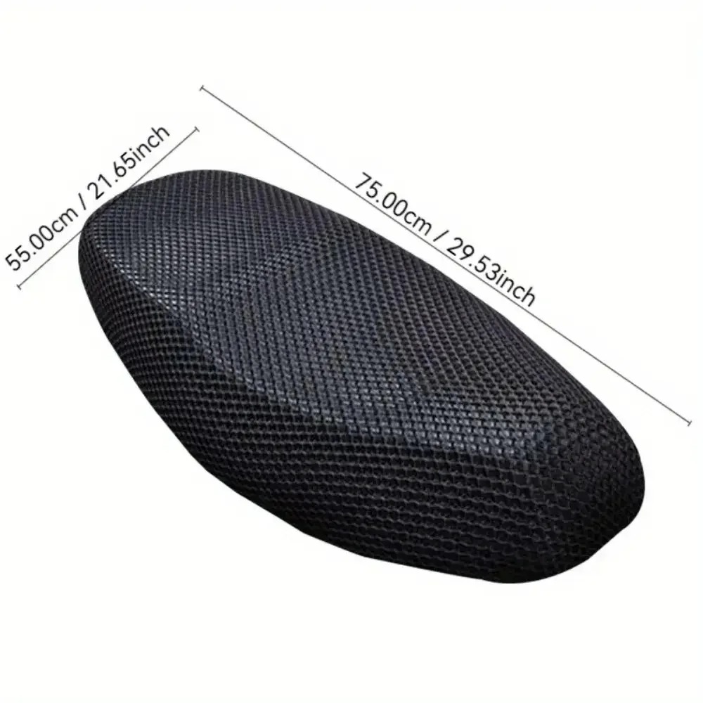 2025NIEUWMotorcycle Seat Cover - Dik ademend gaas voor scooters, motorfietsen, zonwering poly motorfiets zitkussens