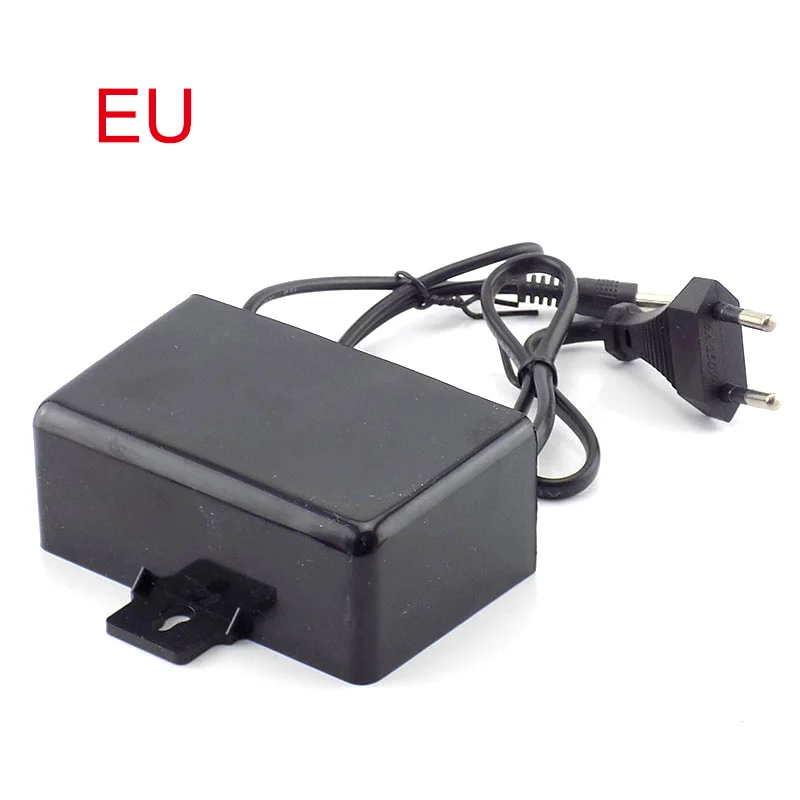 กล้องวงจรปิดอะแดปเตอร์จ่ายไฟ AC/DC 12V 2A 2000ma กันน้ํากลางแจ้ง EU US Plug Adapter Charger สําหรับกล้องวงจรปิดวิดีโอกล้อง