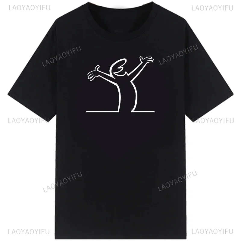La Linea The Line Osvaldo Cavandoli TV Mężczyźni Kobiety Styl Streetwear Tee Moda Bawełniana Koszulka Okrągły Dekolt Casual Summer Camiseta