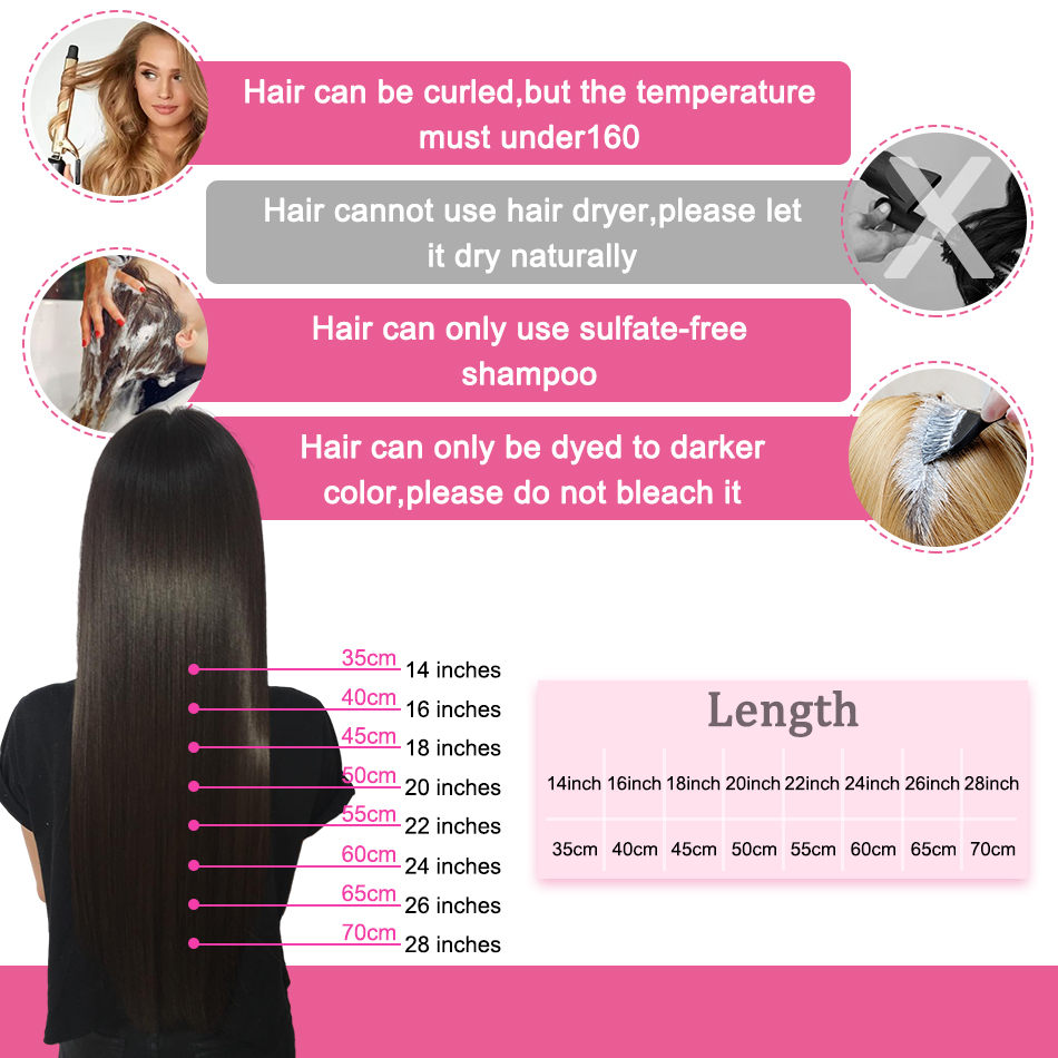 PLADIO Extensions de cheveux droites I Tip Extensions de cheveux naturels humains Capsule de kératine cheveux humains originaux 12-26 pouces 50pcs 100pcs