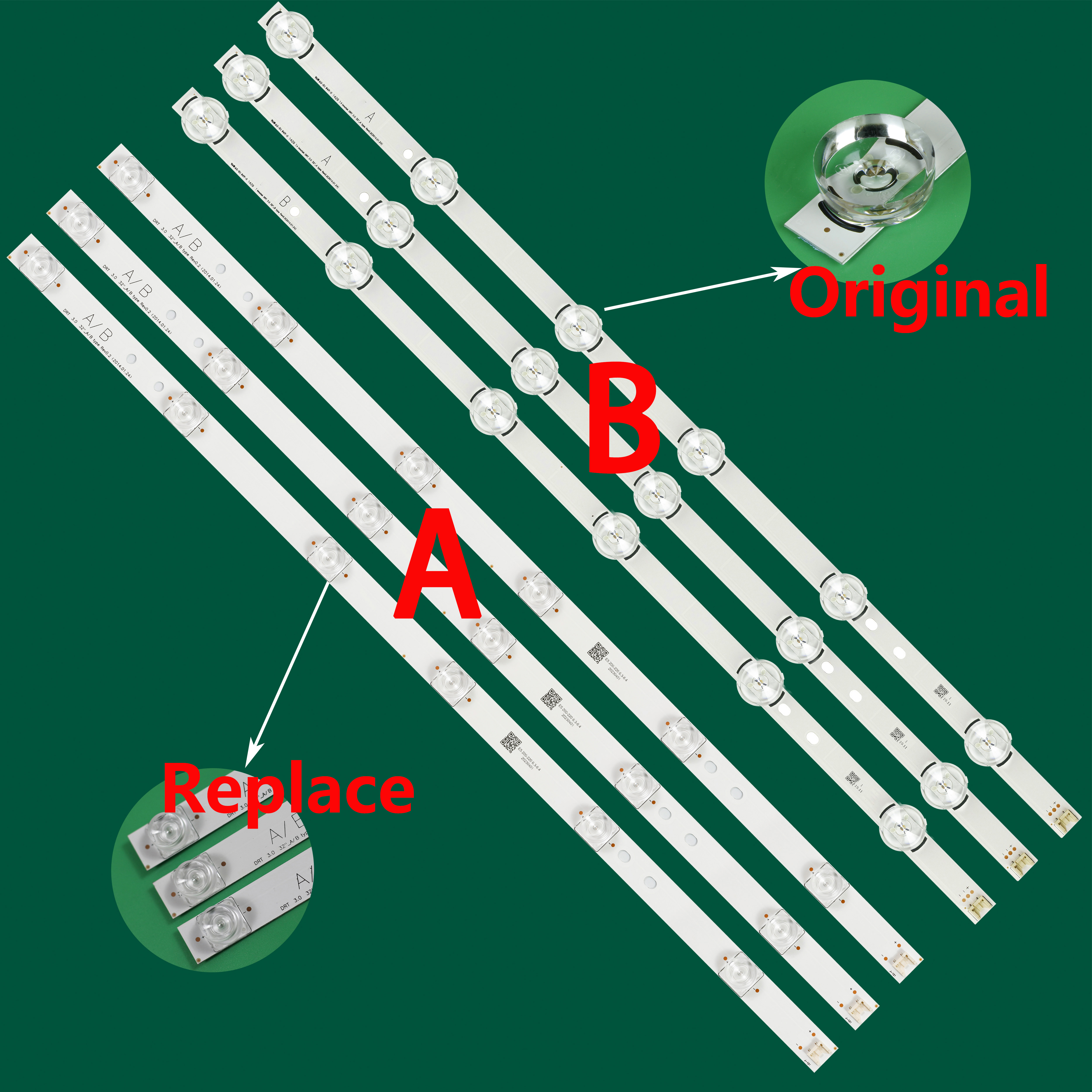 3 шт./компл. светодиодная лента для 32LF592U 32LF561U NC320DXN-VSPB1 32MB25VQ EAV 62334002   32LB582V 32LF632V 32LB5800 LC320DUH FG P2