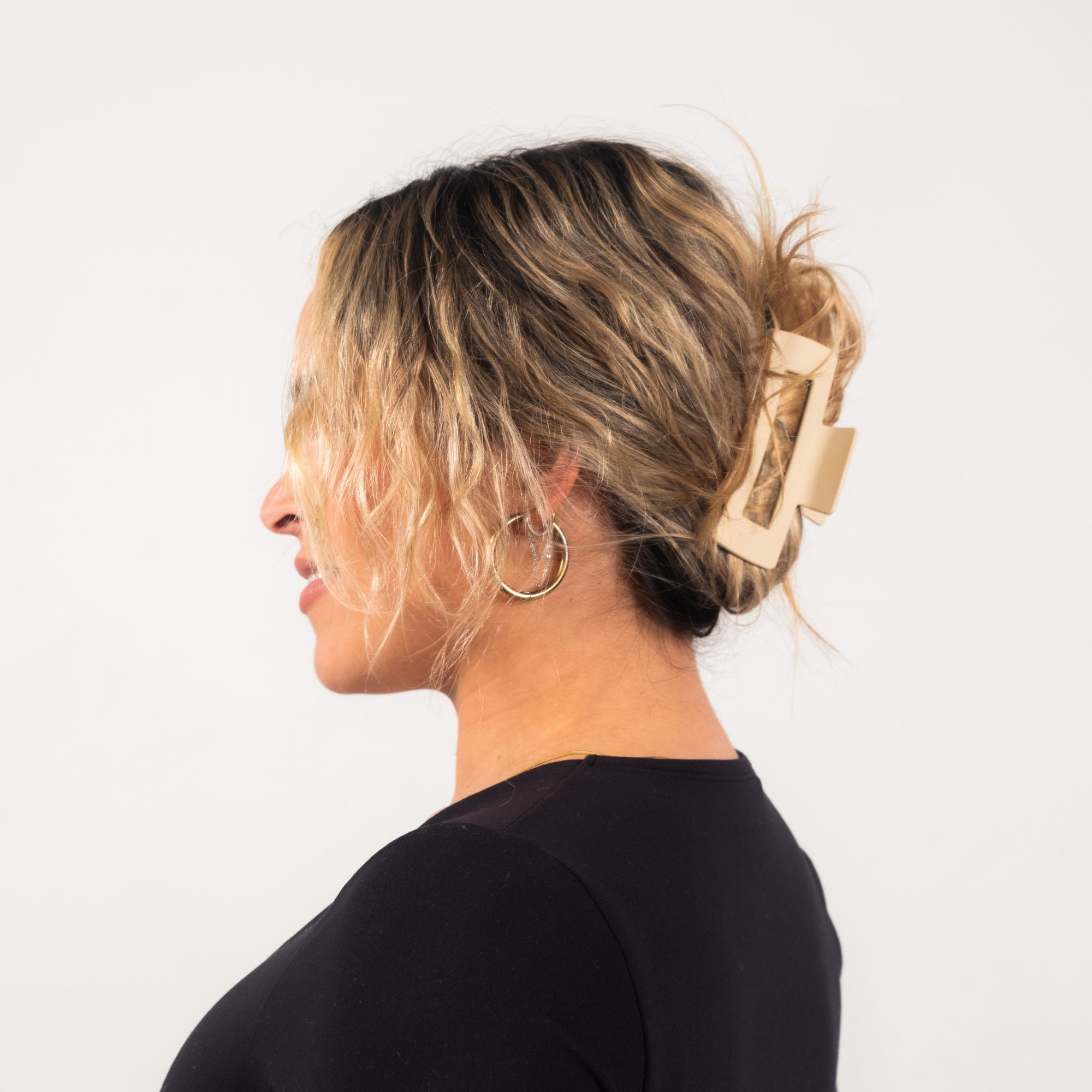 Rectangle Claw Clip, Brown Blonde, 2 Ct