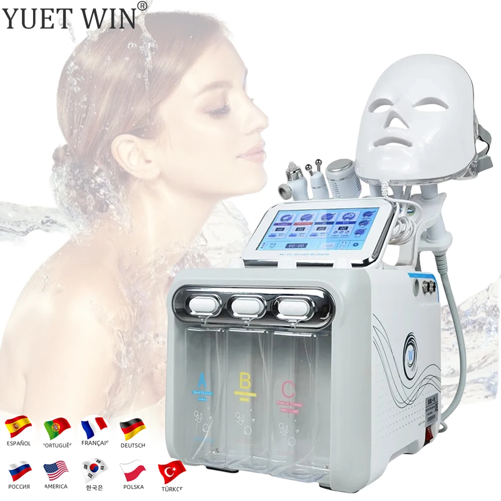 7 in 1 Water Dermabrasion Facial Machine Professional Deep Cleansing Lifting Skin Scrubber Aqua Peeling Spa อุปกรณ์ความงาม
