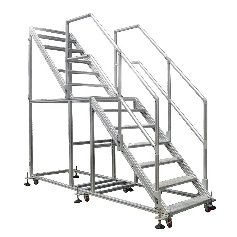 Escalera de plataforma portátil/escalera de plataforma de trabajo/escaleras plataforma de trabajo de aluminio
