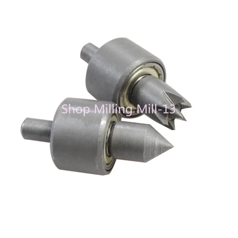 1pc Woodworking Lathe Accessories Plum Blossom Thimble Top Bead Chuck Tail Rotary Tool Rest Miniature Small Straight Handle Tail