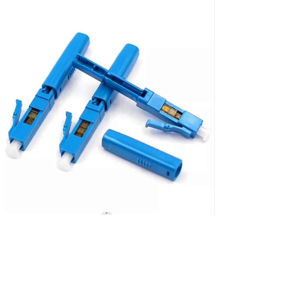 Conector rápido lc apc upc, componentes especiais para cabo de queda óptica 2.0*3.0mm, conector rápido de fibra, virola apc verde com 10 peças
