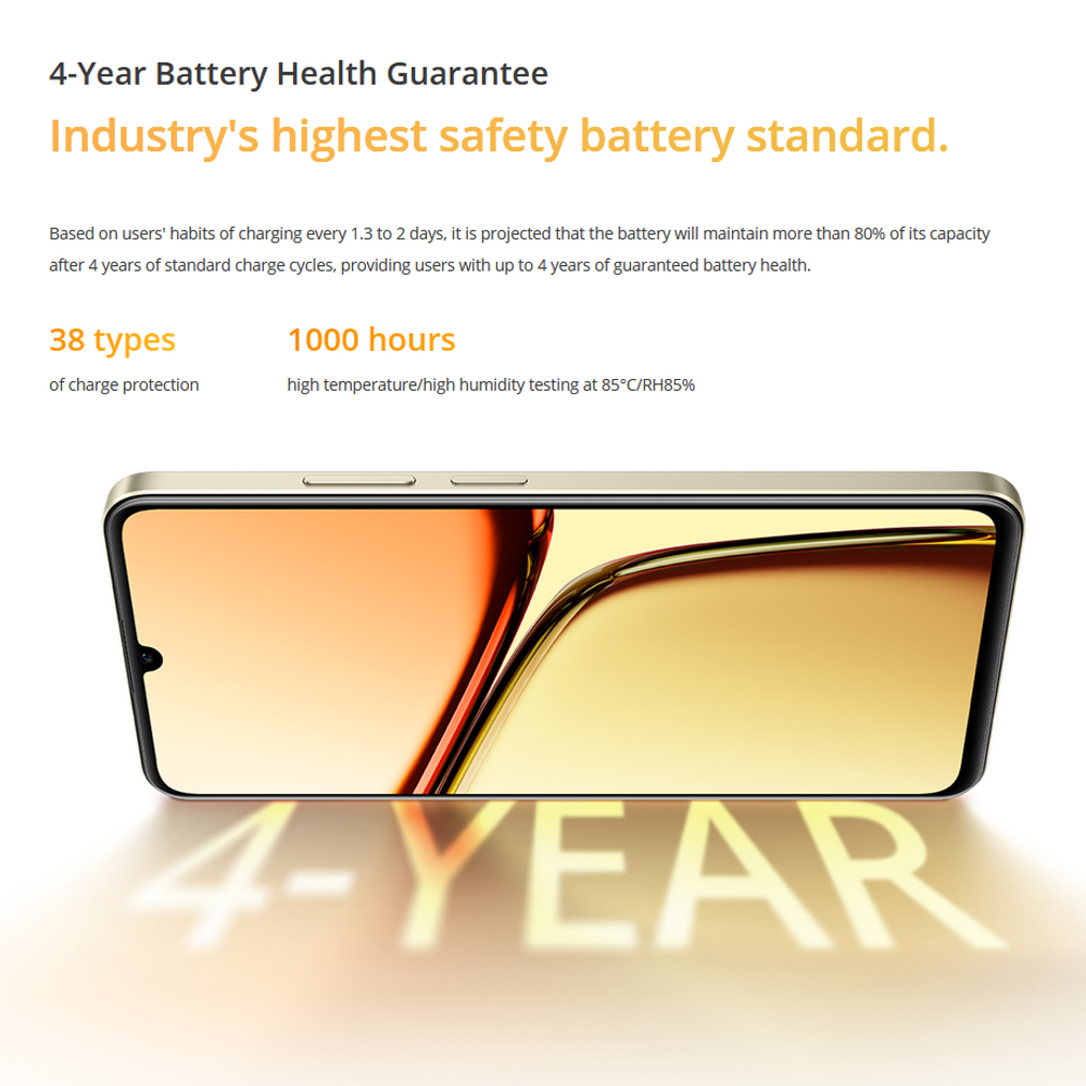 Realme C61 6,74 ''90Hz pantalla Android14 Smartphone 50MP AI cámara 5000mAh IP54 impermeable AI motor 15W carga SUPERVOOC