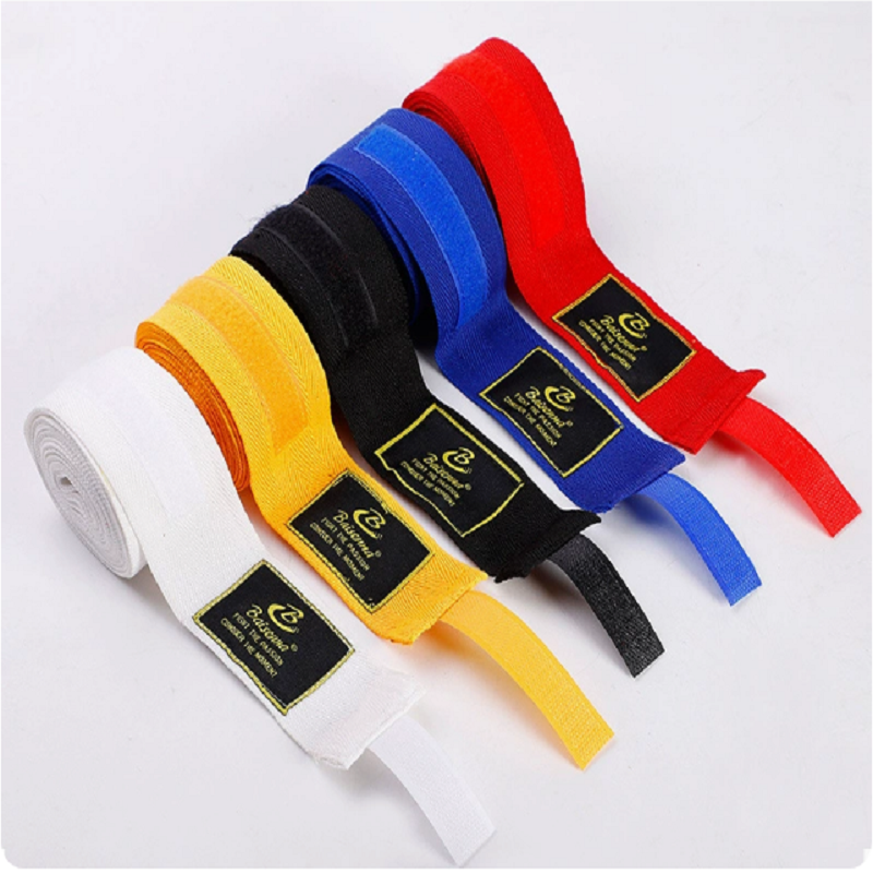 2PCS 1.5/2/3/5M Boxing Training Bandages Cotton Sports Bandages Sanda Kick Boxing Mma Hand Gloves Wraps Belt Boxing Sports Strap