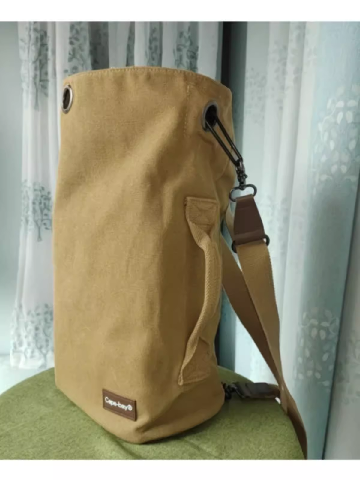 Bolsa de lona simples e moderna para homens e mulheres, bolsa de ombro para viagem, bolsa de peito simples, grossa e resistente ao desgaste, bolsa crossbody de ciclismo com fivela criativa