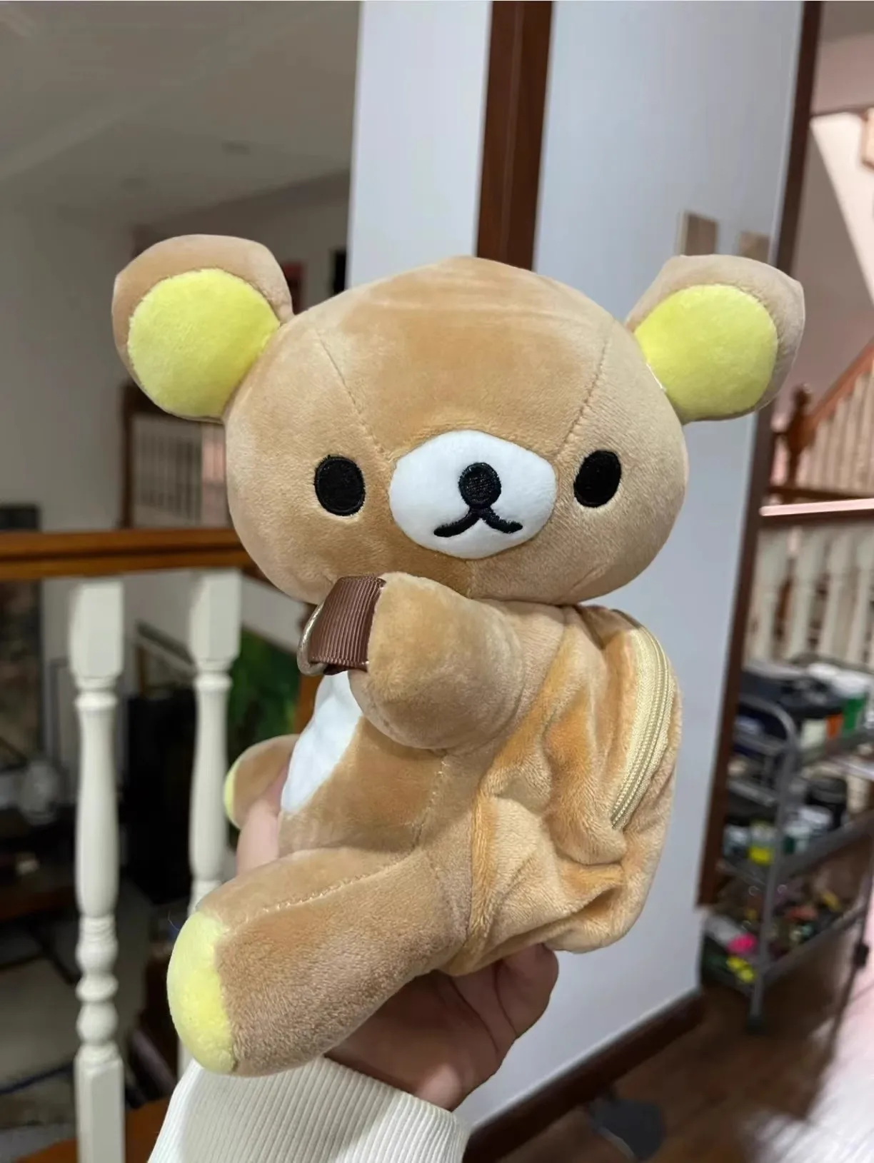 RILAKKUMA-子供のためのクマのぬいぐるみバッグ,財布,財布,女性のためのショルダーバッグ,かわいい,新しい