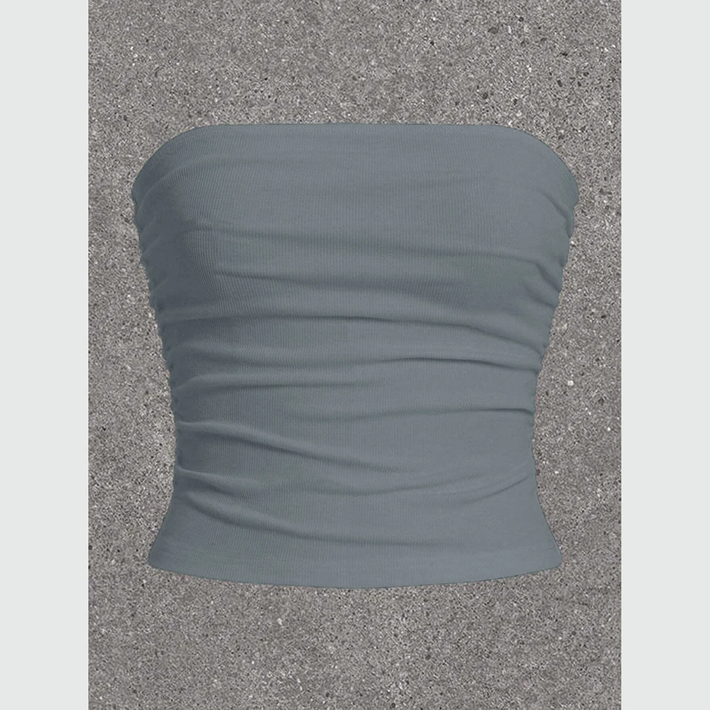 Mia Muse mouwloze tanktops en camis voor dames, off-shoulder skinny fit, Koreaanse stijl, effen zomer, casual basic tops