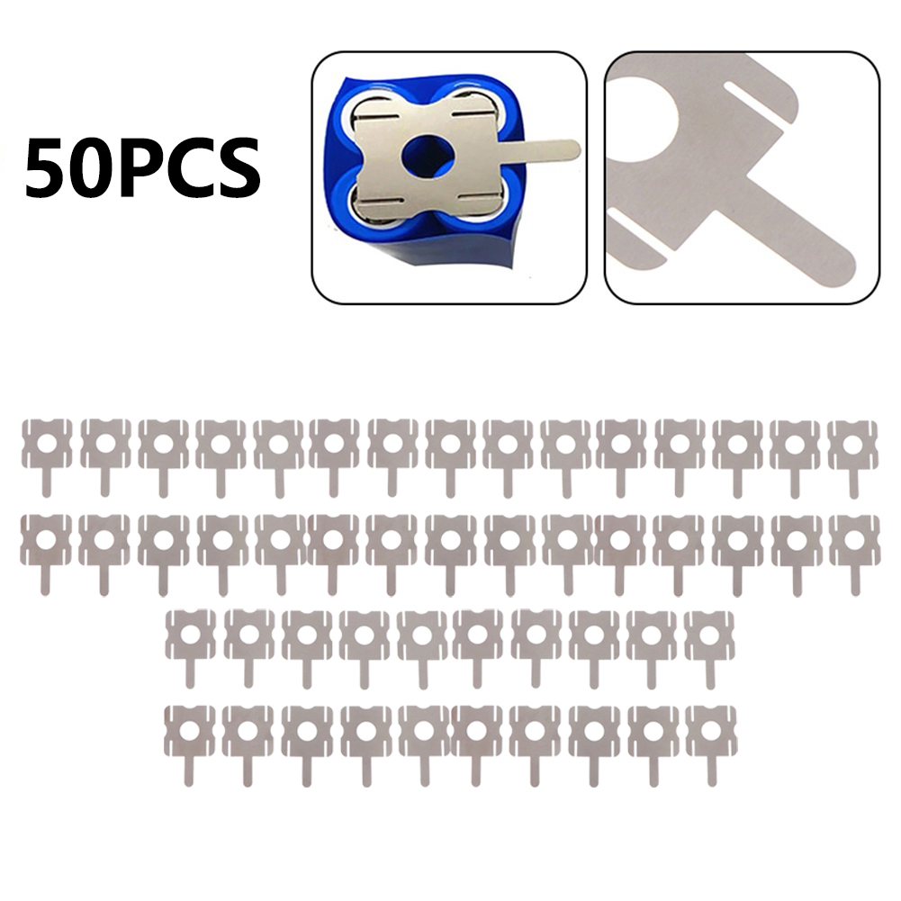 50Pcs 4S 18650 Lithium Battery Pack Replace Spot Welding Nickel Sheet U-Shaped For Computer Battery Welding Tool Accessories