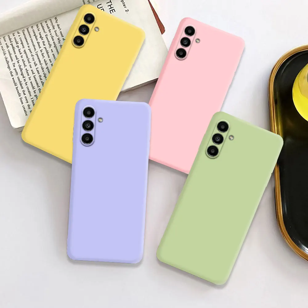 Custodia protettiva in silicone liquido per Samsung Galaxy A15 A25 A35 A55 A22 A32 A52 A13 A23 A33 A53 A14 A24 A34 A54 4G 5G Custodie
