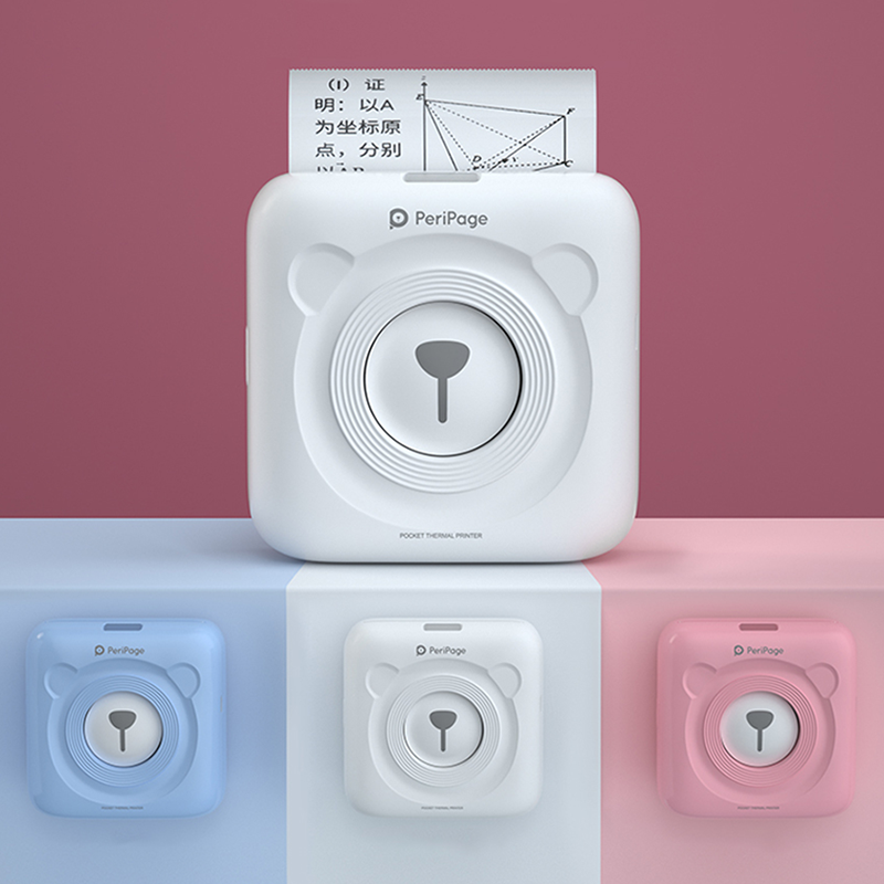 Peripage-ミニポケットフォトプリンター,粘着性,サーマル,ポータブル,ワイヤレス,ラベル作成,a6