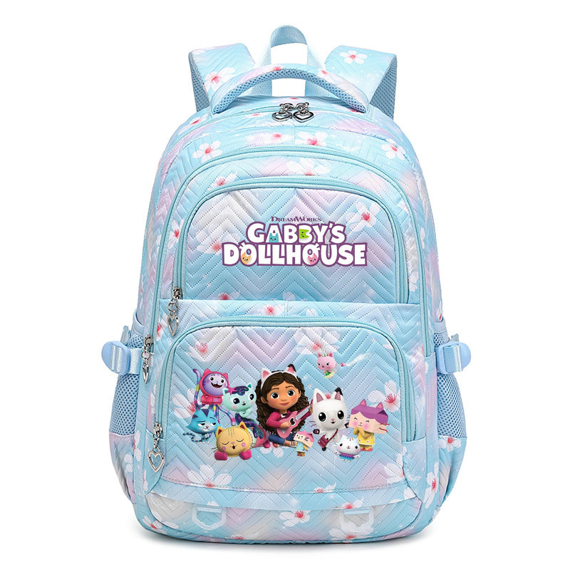 Gabby Dollhouse Zaino Ragazzi Ragazze Bookbag Borsa Studente Adolescente Bambini Zaino Zaino Zaino Mochila Regalo di compleanno per bambini