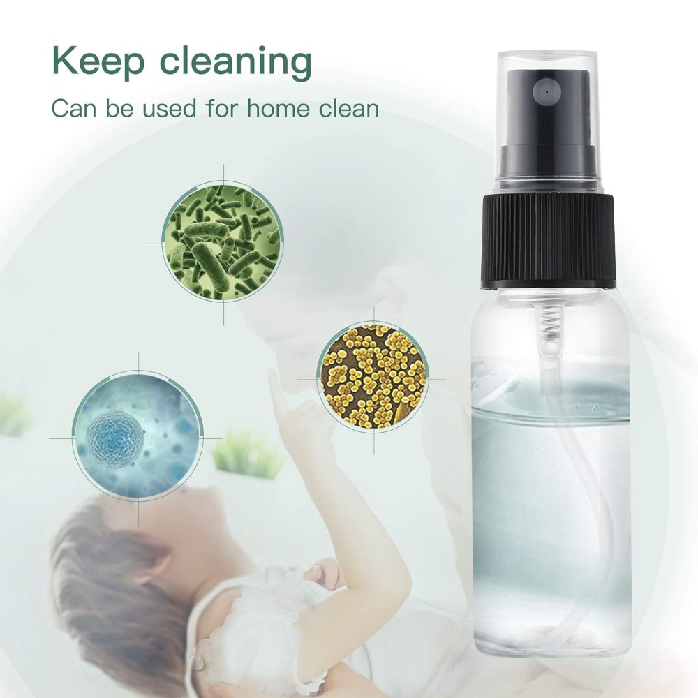 10PCS 10/20/30/50/60/100ML Small Plastic Spray Bottle Empty Fine Mist Travel Atomizer for Little Perfume Water Alcohol Samples