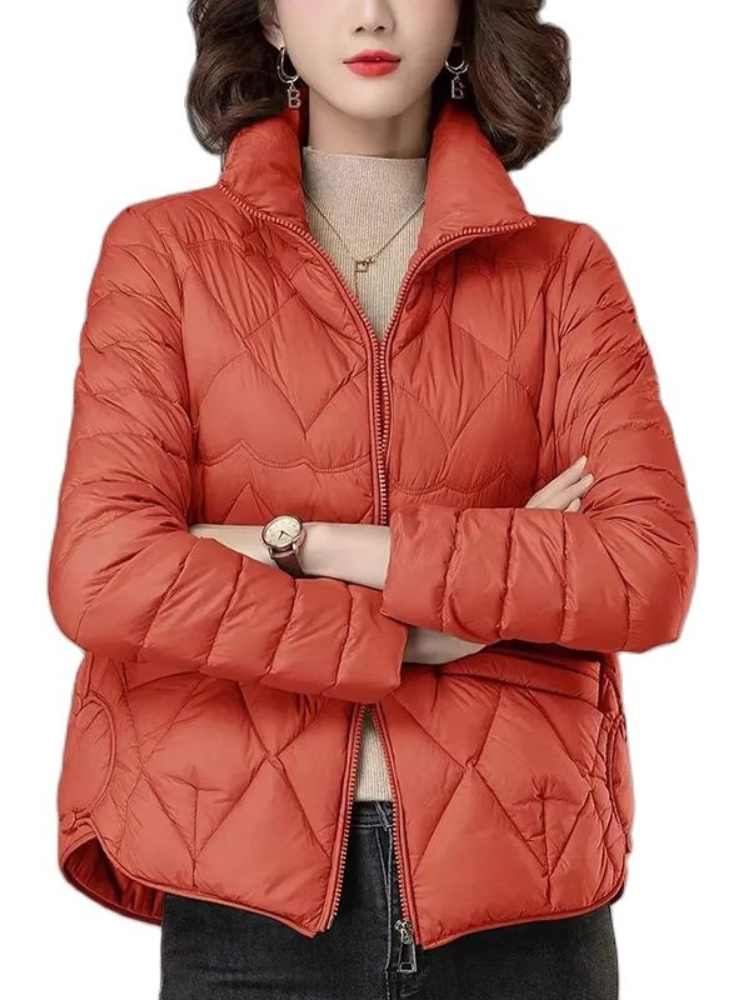 Chaqueta ligera de algodón para mujer, abrigos para otoño e invierno, nueva ropa para madre de mediana edad, Chaqueta corta de algodón, prendas de vestir exteriores para mujer 2023