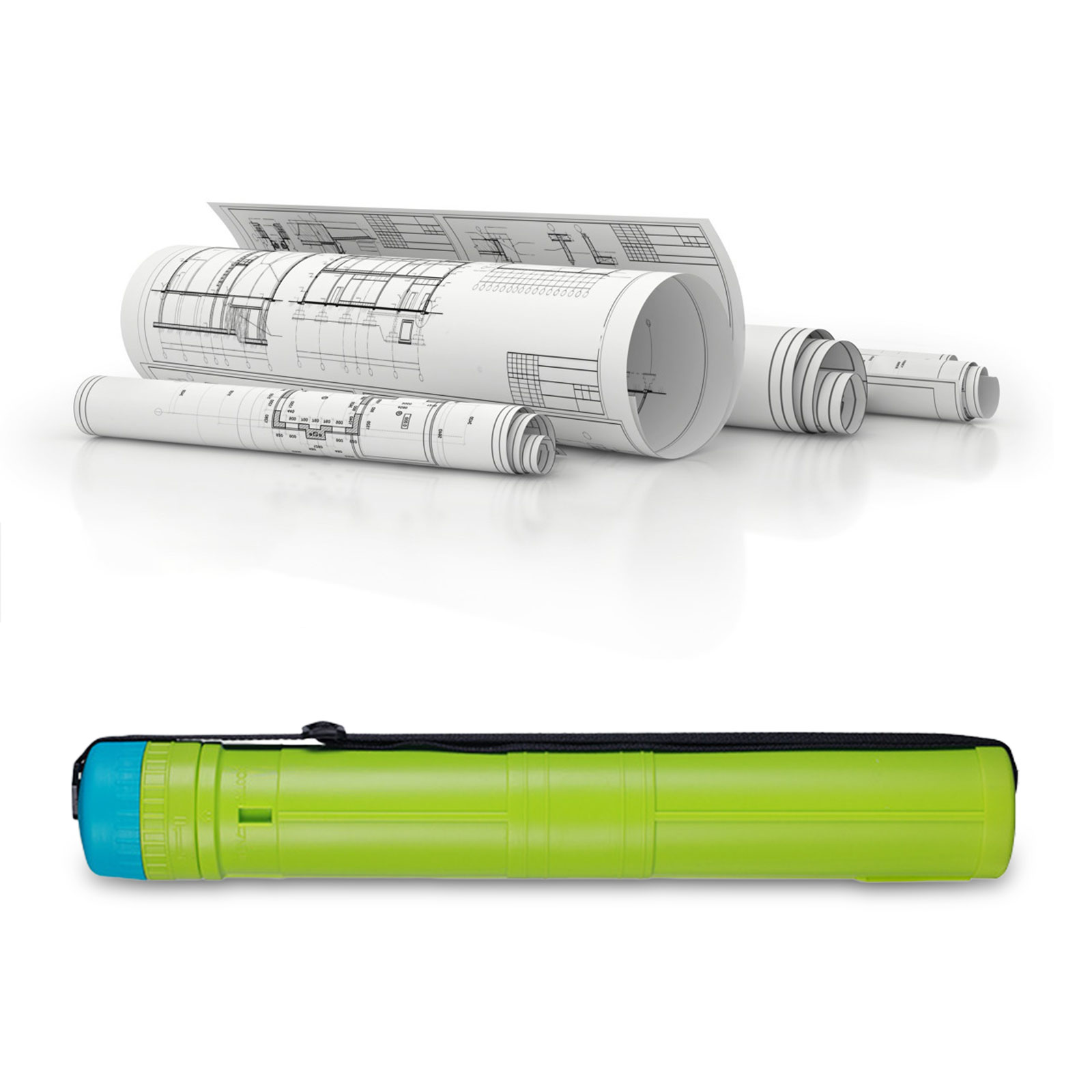 Tubo de póster expandible, tubo de dibujo de 17 "a 29", tubo de pintura artística para mapas de viaje, lienzo, documentos, dibujo arquitectónico