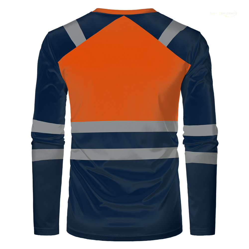 Autumn New Men's Safety Work Clothing Quick Drying Breathable Work Tops Sweat Wicking High Quality Comfort Oversized T Shirt